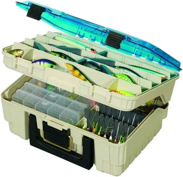 Alt view image 5 of 8 - Plano Magnum Satchel Beige/Clear Blue