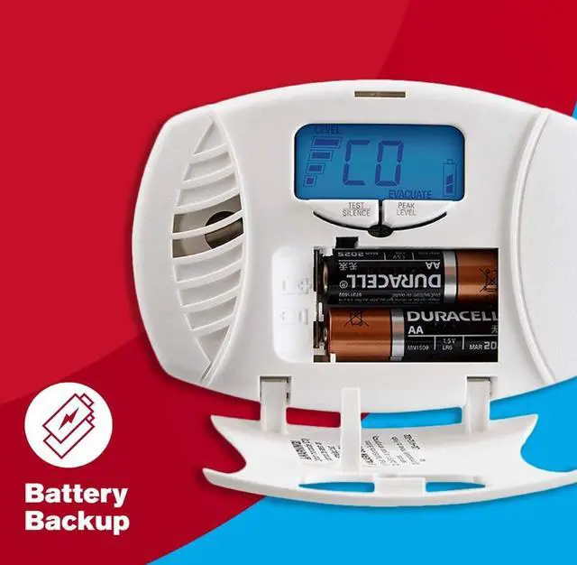 Alt view image 2 of 7 - First Alert CO615A Carbon Monoxide Plug-in Alarm with Battery Backup and Digital Display