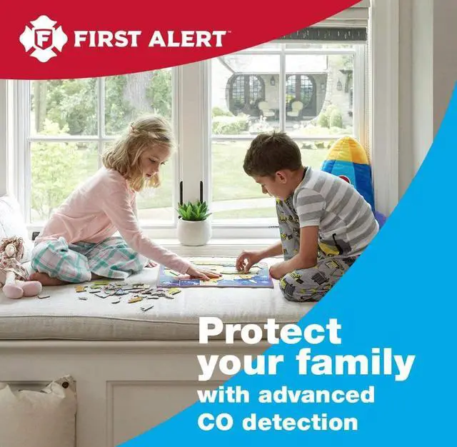 Alt view image 6 of 7 - First Alert CO615A Carbon Monoxide Plug-in Alarm with Battery Backup and Digital Display