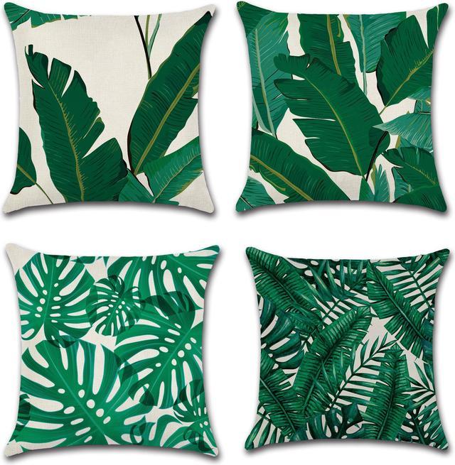 Jungle leaf clearance cushion