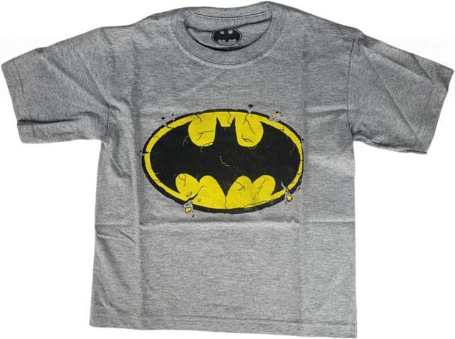 DC Comics Distressed Batman Logo T-Shirt for Adults (S) Men's Casual Shirts - Newegg.com