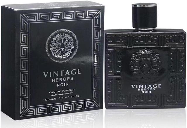 Secret Plus Vintage Heroes Noir Cologne for Men / Eau de Parfum Natural  Spray Vaporizateur 3.4 oz 100 ml / FL2397 