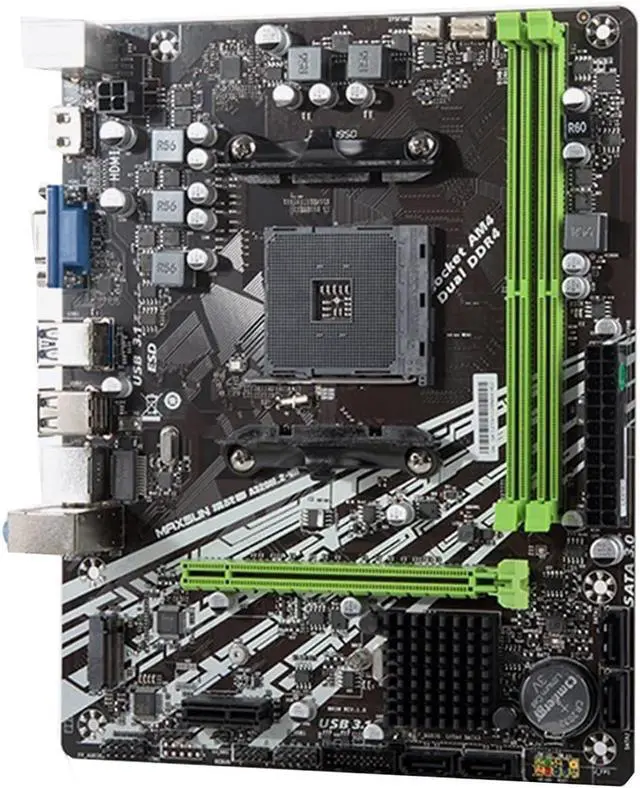 Main image of Motherboard AM4 A320M.2-VH Challenger  forAMD Ddr4 Memory Slots Rams PCI-E Slot Ssd VGA Mainboard for Desktopgaming Motherboard Combo
