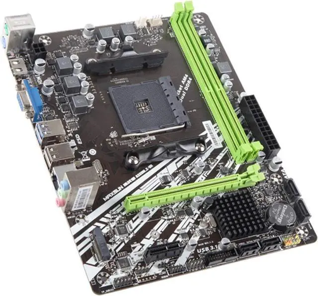 Main image of Motherboard Fit  forMAXSUN Motherboard AM4 A320M-VH M.2 Challenger  forAMD Ddr4 Memory Slots Rams PCI-E Slot Ssd HDMI+VGA Desktop Motherboard Memory Motherboard