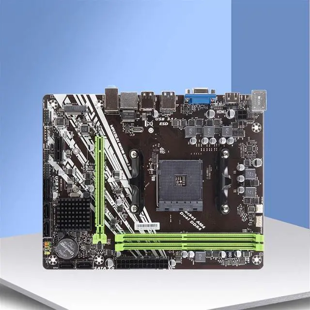 Alt view image 2 of 6 - Motherboard Fit  forMAXSUN Motherboard AM4 A320M-VH M.2 Challenger  forAMD Ddr4 Memory Slots Rams PCI-E Slot Ssd HDMI+VGA Desktop Motherboard Memory Motherboard