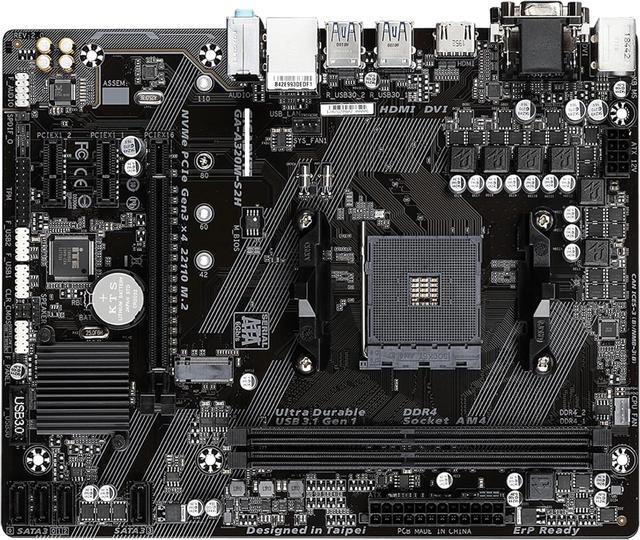 Main image of Motherboard Fit forGIGABYTE GA-A320M-S2H forAMD A320 Socket AM4 with I/O Back Plate Shield