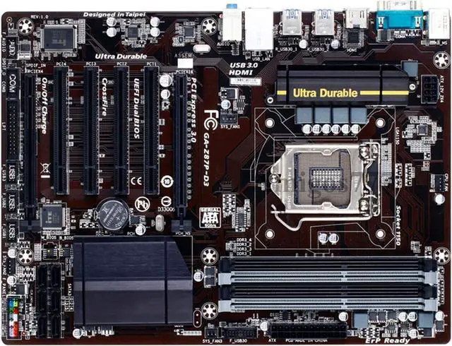 Main image of Computer Motherboards LGA 1150 Mainboard Fit forGigabyte GA-Z87P-D3 Z87 Motherboard LGA 1150 DDR3 32GB Core I7 I5 I3 DDR3 32G SATA3 USB3.0 HDMI ATX Motherboard