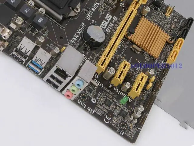 Alt view image 4 of 4 - Fit forASUS H81M-E Socket 1150 Motherboard forIntel H81 DDR3 uATX SATA 6Gb/s USB 3.1 DVI