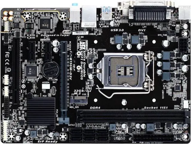 Main image of Motherboard Fit forGigabyte B150M D3V Desktop GA-B150M-D3V DDR4 Motherboard B150M B150 Socket LGA 1151 USB3.0 Motherboard