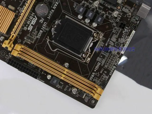 Alt view image 3 of 4 - Fit forASUS H81M-E Socket 1150 Motherboard forIntel H81 DDR3 uATX SATA 6Gb/s USB 3.1 DVI