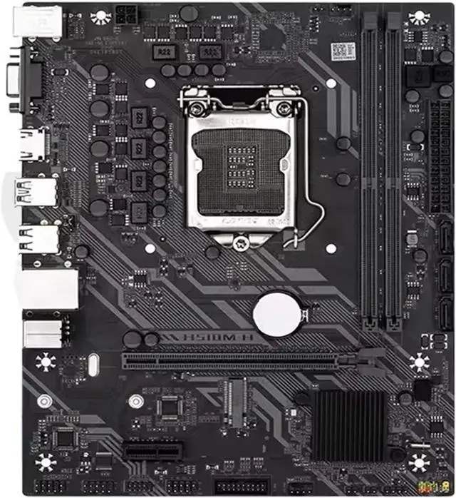 Main image of H510M-H Motherboard M-ATX LGA 1200 Socket Support 10th 11th Generation Core CPU DDR4 SATA3.0 M.2 NVME PCI-E 4.0
