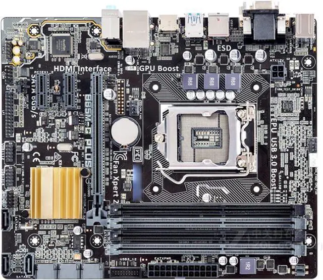 Main image of Desktop MainboardFit forASUS B85M-G Plus forIntel B85 LGA 1150 Desktop Motherboard Computer LGA 1150 Core I7 I5 I3 DDR3 32G B85M-G Plus Computer Mainboard