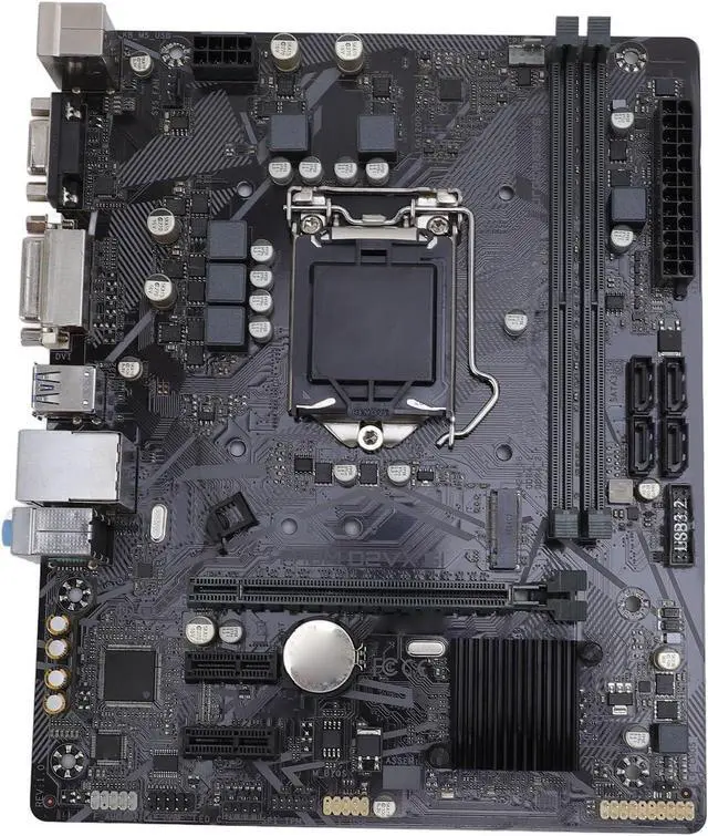 Main image of H410M D2VX SI Computer Motherboard, 2 DDR4 DIMM 64GB M ATX PCI E 3.0 Desktop Motherboard for LGA 1200, for Core 10th gen, 1x PCIE X16, 4X SATA III, DVI, VGA, USB2.0