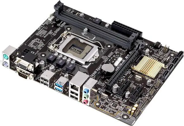 Alt view image 3 of 5 - Motherboard Fit forASUS H81M-E R2.0 for 4th Gen forIntel LGA 1150 with I/O Back Plate Shield - Industrial PackagedNon-Original Packaging