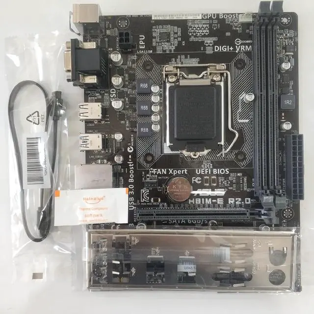 Alt view image 2 of 5 - Motherboard Fit forASUS H81M-E R2.0 for 4th Gen forIntel LGA 1150 with I/O Back Plate Shield - Industrial PackagedNon-Original Packaging