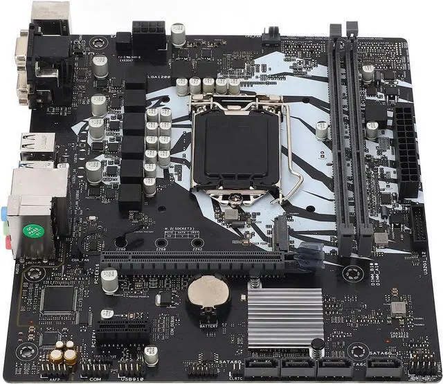 Main image of H410M D3V M.2 Computer Motherboard, 2 DDR4 DIMM M ATX PCI E 3.0 Desktop Motherboard for LGA 1200 10th gen for Core, 1x PCIE X16, 4X SATA III, 1x M.2, DVI, VGA, USB2.0