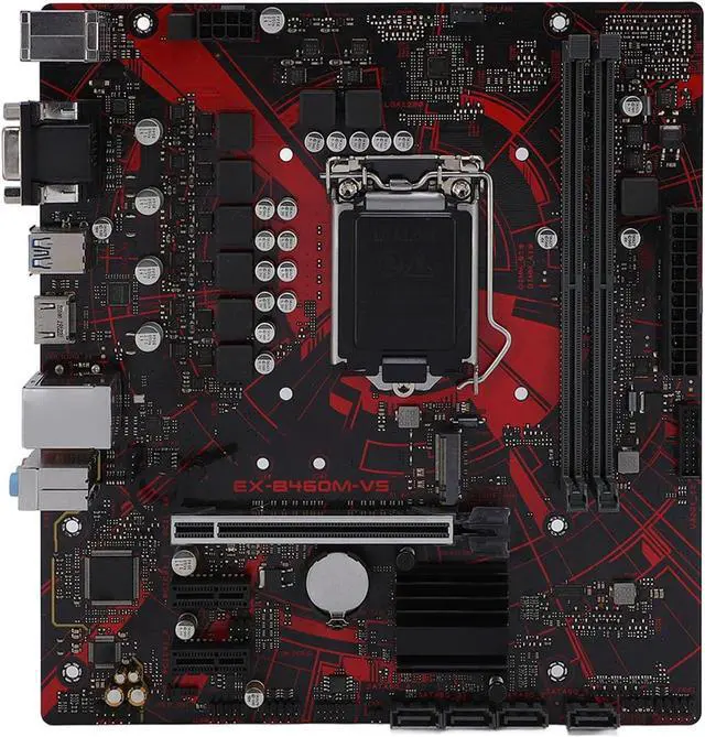 Alt view image 5 of 6 - EX B460M V5 Motherboard, LGA 1200 10th Gen for Core, for Pentium, for Celeron, DDR4 Motherboard with Realtek LAN and Sound Chip, 64GB Memory Capacity, M ATX
