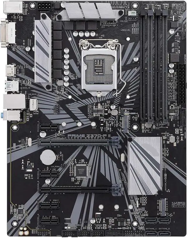 Alt view image 2 of 3 - Z370-P II LGA 1151 Z370 ATX Motherboard for i9-9900K i5-9600K i3-8350K CPU DDR4 PCI-E X16 M.2 HDMI Office Mainboard