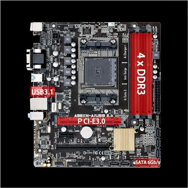Alt view image 2 of 5 - Pc Motherboard Motherboard Socket FM2/FM2+ Fit forASUS A88XM-A Motherboard  forAMD A10 DDR3 64GB PCI-E 3.0 HDMI  forAMD A10 A8 A6 A4 Desktop  forAMD A88X Mainboard FM2 FM2+