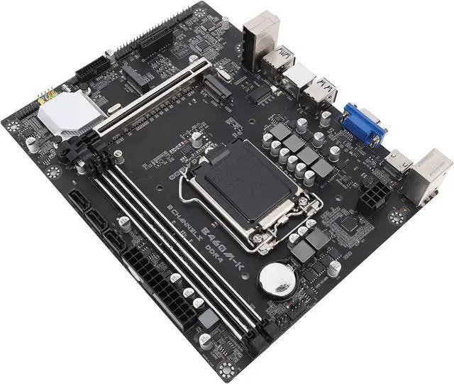 Alt view image 4 of 5 - Computer Motherboard B460M - K DDR4 LGA1200 Slot PCI E3.0 VGA High Definition Multimedia Interface M.2 NVM Computer Gaming Motherboard