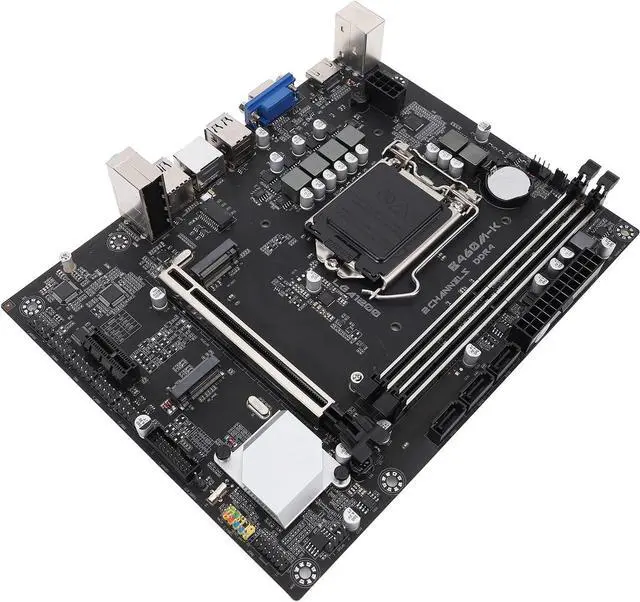 Alt view image 3 of 5 - Computer Motherboard B460M - K DDR4 LGA1200 Slot PCI E3.0 VGA High Definition Multimedia Interface M.2 NVM Computer Gaming Motherboard