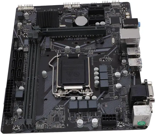 Alt view image 4 of 6 - B460M D2V Motherboard, for LGA 1200 10th Generation Core Pentium Celeron, M ATX Mainboard with 64GB DDR4, 6 III, 1 M.2 Slot