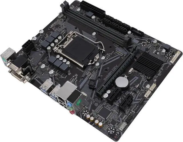 Alt view image 5 of 6 - B460M D2V Motherboard, for LGA 1200 10th Generation Core Pentium Celeron, M ATX Mainboard with 64GB DDR4, 6 III, 1 M.2 Slot