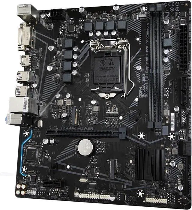 Alt view image 2 of 3 - Motherboard Fit forGigabyte B560M Power Motherboards LGA 1200 DDR4 128GB M-ATX forIntel B560 Desktop Mainboard M.2 SATA III USB3.0