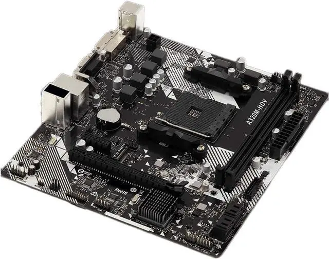 Main image of Computer Motherboards Fit forASROCK Super Alloy A320M-HDV R4.0 Desktop Motherboard PC AM4 Socket DDR4 SATA3, Ultra M.2 USB 3.1 VGA HDMI Micro ATX Mainboard
