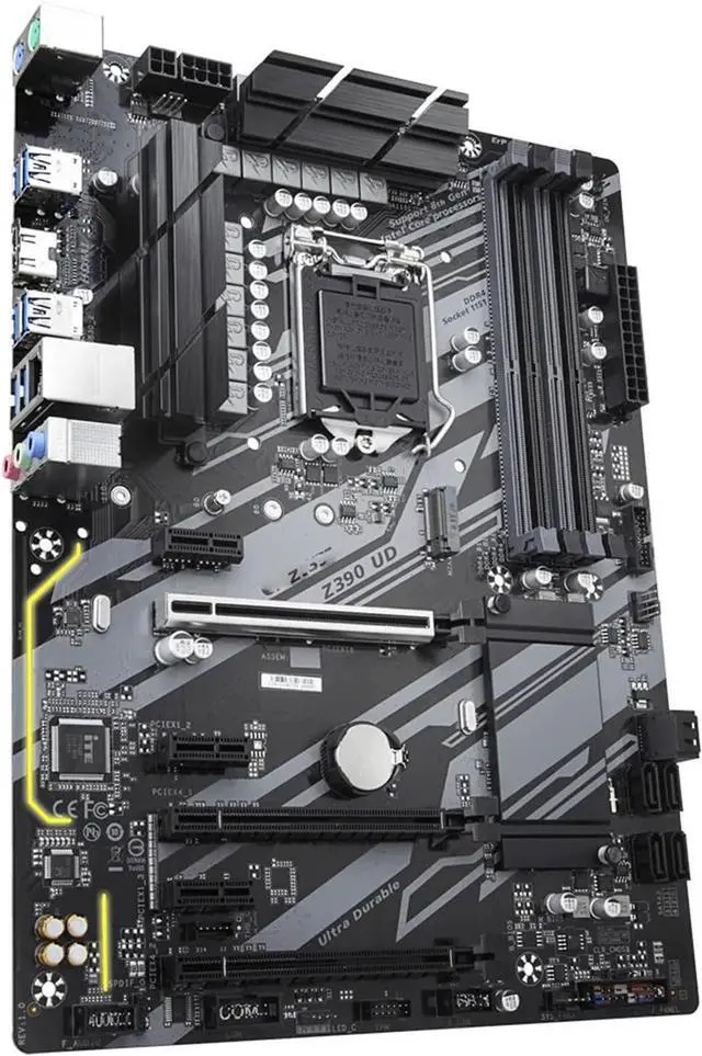 Alt view image 2 of 3 - Computer Motherboards Fit forGigabyte GA Z390 UD Motherboard LGA 1151 Z390 Desktop Mainboard M.2 Nvme PCI-E X16 with Box