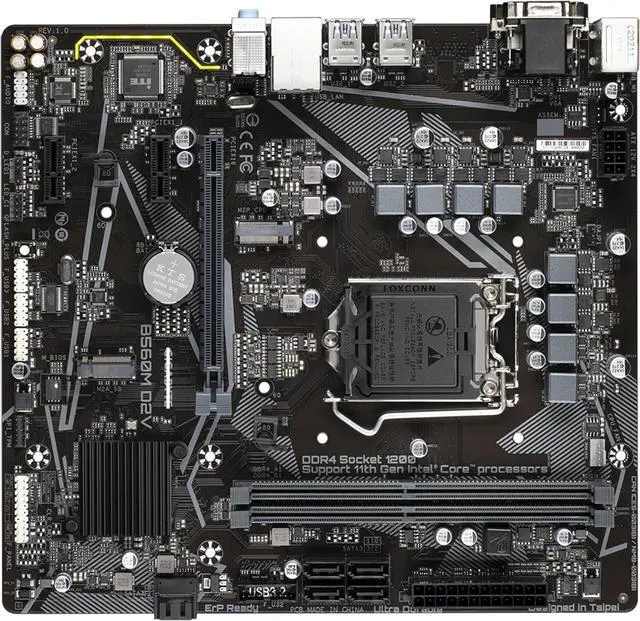 Main image of Motherboard Fit forGigabyte B560M D2V for 10/11th Gen forIntel LGA 1200 with I/O Back Plate Shield