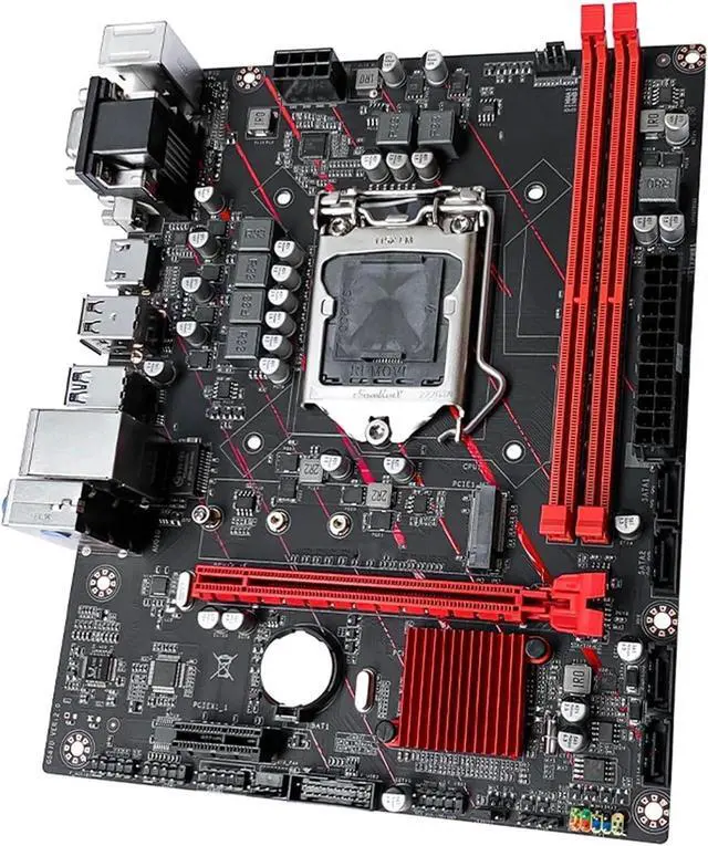 Alt view image 2 of 3 - Motherboard Fit for JGINYUE H510 Motherboard H510M-H USB3.2 LGA1200 M-ATX SATA 3.0 PCI-E Support forIntel 10 11 Core Dual Channel DDR4