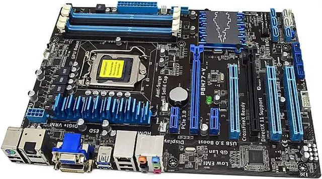 Alt view image 3 of 6 - Computer Mainboard Fit forASUS P8H77-V forIntel H77 LGA 1155 Motherboard DDR3 32GB Core I3 I5 I7 CPU PCI-E 3.0 X16 Desktop Pc Motherboard 1155 SATA3 USB3.0 MotherboardsGaming Motherboard