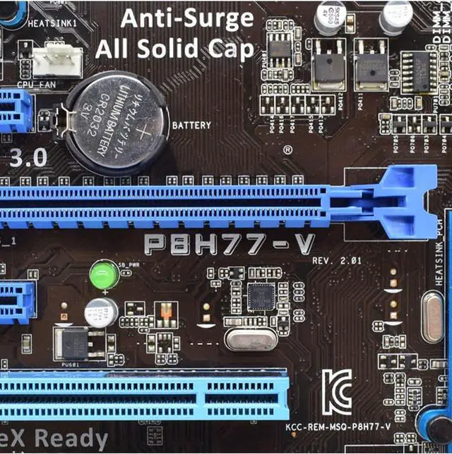 Alt view image 2 of 6 - Computer Mainboard Fit forASUS P8H77-V forIntel H77 LGA 1155 Motherboard DDR3 32GB Core I3 I5 I7 CPU PCI-E 3.0 X16 Desktop Pc Motherboard 1155 SATA3 USB3.0 MotherboardsGaming Motherboard