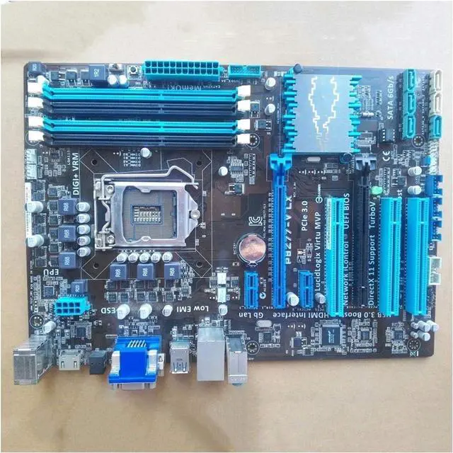 Alt view image 2 of 4 - Pc Motherboard Motherboard Fit forASUS Motherboard P8Z77-V LX LGA 1155 DDR3 I3 I5 22/32nm CPU USB3.0 32GB SATA3 VGA HDMI Z77 Desktop Motherboard