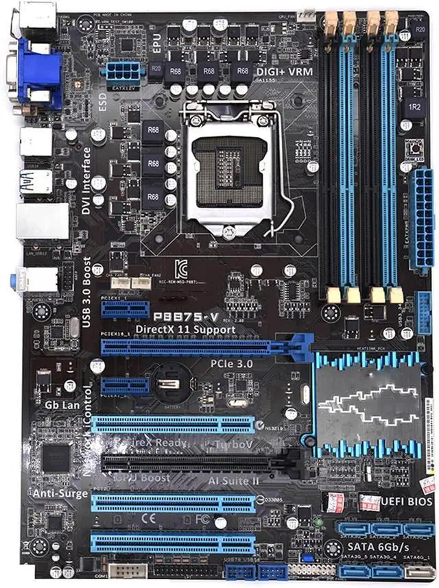 Main image of Fit forASUS P8B75-V Desktop Motherboard forIntel B75 Socket LGA 1155 I3 I5 I7 DDR3 32G SATA3 USB3.0 Computer Motherboards