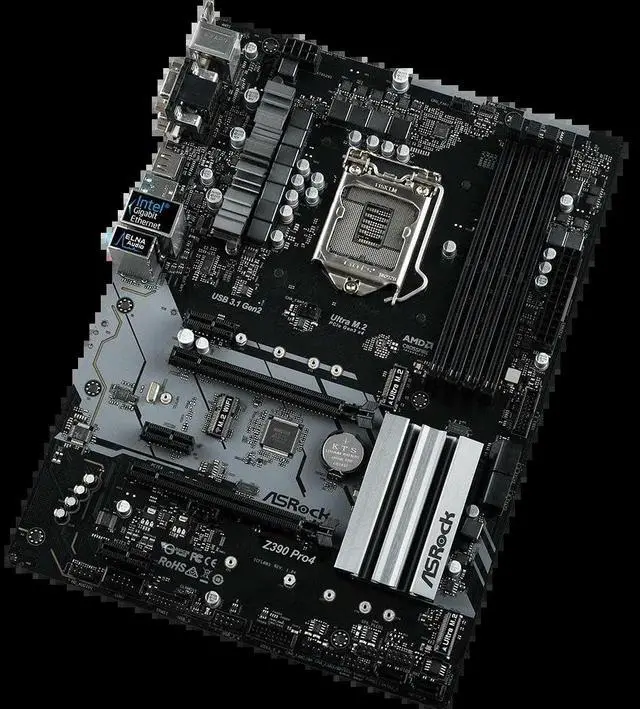 Alt view image 3 of 4 - Z390 Pro4 Desktop 1151 Motherboard Z390 Socket LGA1151 DDR4 SATA3 USB3.0 M.2