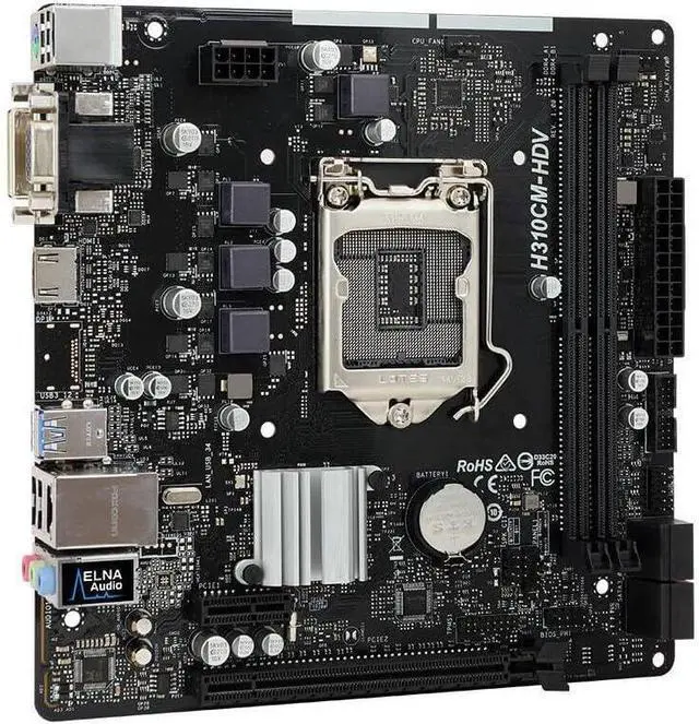 Alt view image 3 of 3 - H310CM-HDV for Desktop Motherboard Testeded
