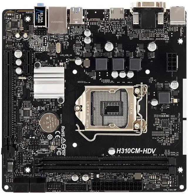 Main image of H310CM-HDV for Desktop Motherboard Testeded
