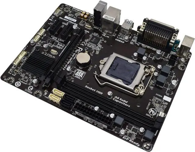 Alt view image 3 of 6 - Computer Motherboards Fit forGigabyte GA-H81M-DS2 Desktop Motherboard H81 Socket LGA 1150 I3i5 I7 DDR3 16G Micro-ATX UEFI BIOS Original Mainboard