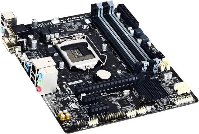 Alt view image 3 of 5 - Computer Motherboards Fit forGigabyte GA-B85M-D3V Plus Desktop Motherboard DDR3 LGA 1150 B85 Support 4th Generation Core CPUs Placa-mãe