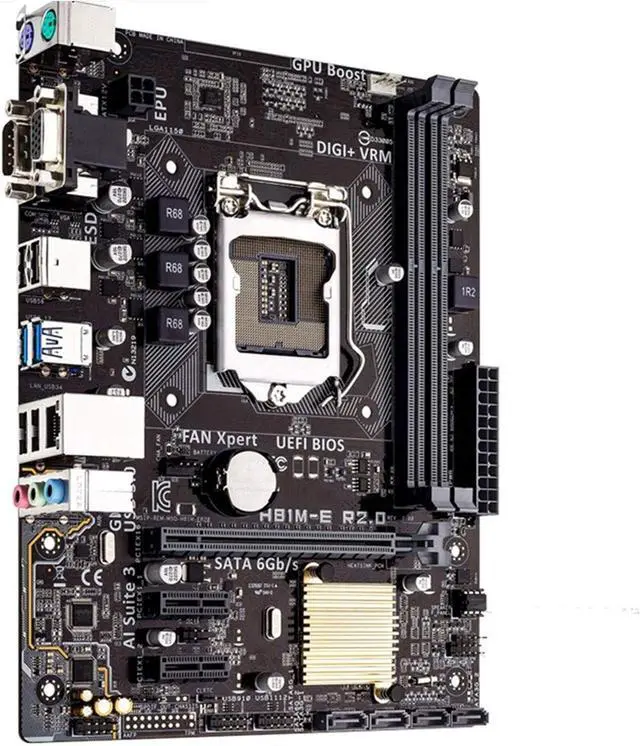 Alt view image 2 of 4 - Pc Motherboard Motherboard Fit forASUS H81M-E R2.0 Desktop Motherboard H81 Socket LGA 1150 I3 I5 I7 DDR3 16G Micro-ATX UEFI BIOS Original