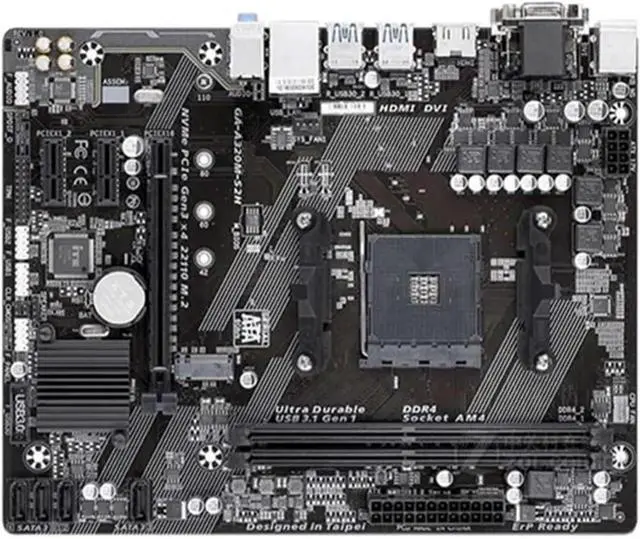 Main image of GA-A320M-S2H Motherboard Socket AM4 DDR4 USB3.0 SATA3.0 VGA+DVI+HDMI Test