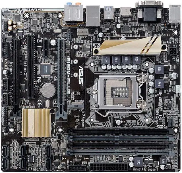 Main image of Pc Motherboard Comput Motherboard Fit forASUS B150M-PLUS DDR4 LGA 1151 Desktop Motherboard 64GB USB2.0 USB3.0 HDMI DVI VGA B150 Mainboard