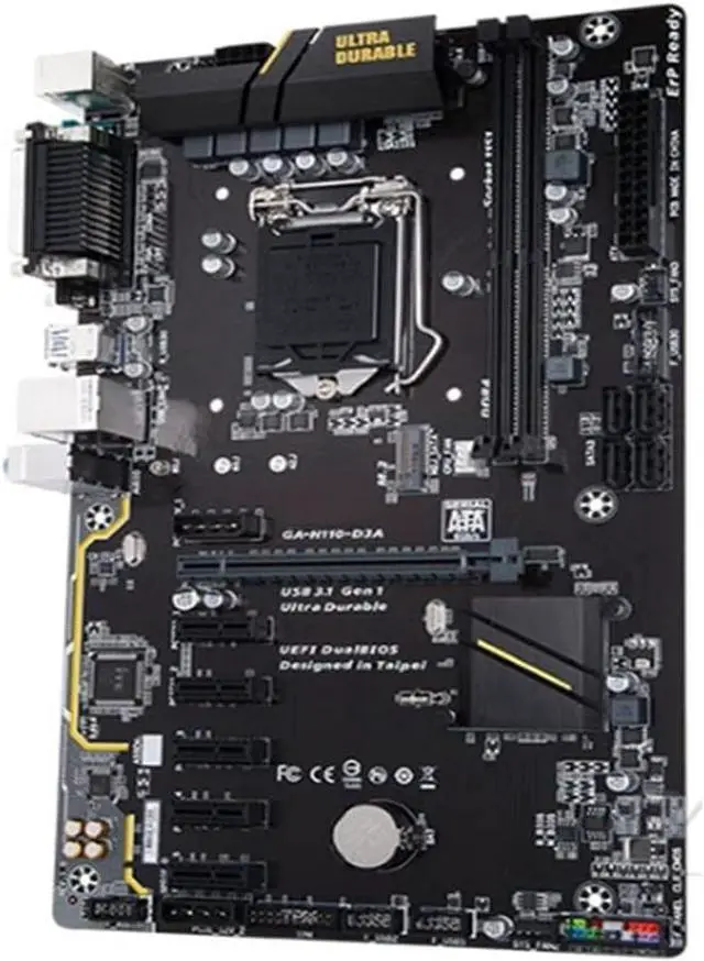 Alt view image 4 of 4 - Fit forGigabyte GA-H110-D3A LGA 1151 DDR4 GA-H110-D3A 32GB Desktop 6PCIE H110-D3A B250 Motherboard Computer Motherboards