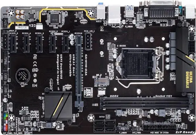 Main image of Fit forGigabyte GA-H110-D3A LGA 1151 DDR4 GA-H110-D3A 32GB Desktop 6PCIE H110-D3A B250 Motherboard Computer Motherboards