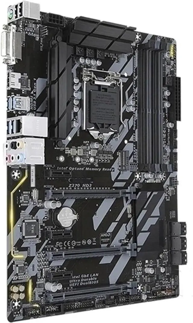 Alt view image 2 of 4 - Computer Motherboards Fit forGigabyte GA-Z370 HD3 Z370 HD3 Motherboard LGA1151 DDR4 Z370 Support I3 8100 I5 8500 I7 8700K