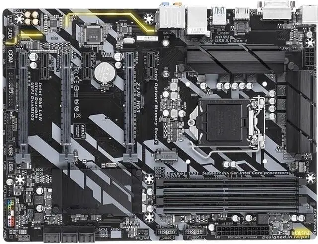 Alt view image 3 of 4 - Computer Motherboards Fit forGigabyte GA-Z370 HD3 Z370 HD3 Motherboard LGA1151 DDR4 Z370 Support I3 8100 I5 8500 I7 8700K