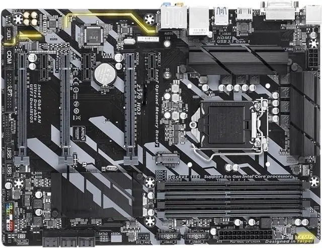 Alt view image 3 of 4 - Computer Motherboards Fit forGigabyte GA-Z370 HD3 Z370 HD3 Motherboard LGA1151 DDR4 Z370 Support I3 8100 I5 8500 I7 8700K