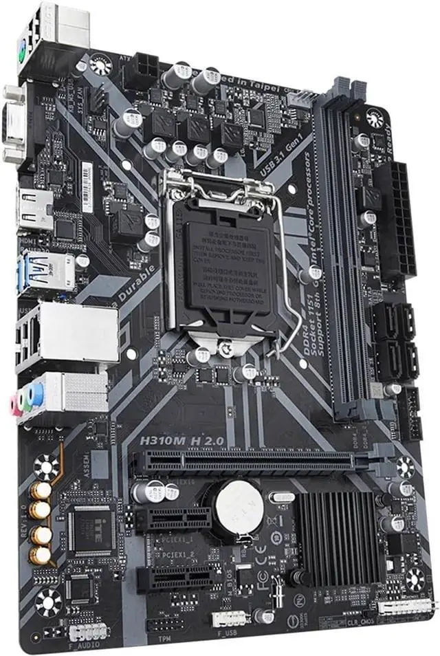 Alt view image 2 of 4 - Computer Motherboards Fit forGigabyte Prime H310M H R2.0 Motherboard Supports forIntel LGA-1151 DDR4 2666MHz, SATA 6Gbps